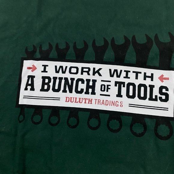 Duluth Trading Co I Work With A Bunch Of Tools T Shirt Men's XL Relaxed Longtail - Picture 2 of 6